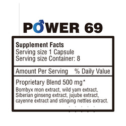 POWER 69 + TESTO ON - Pastillas potenciadoras masculinas | POWER 69 + TESTO ON  - Male Enhancement Pills